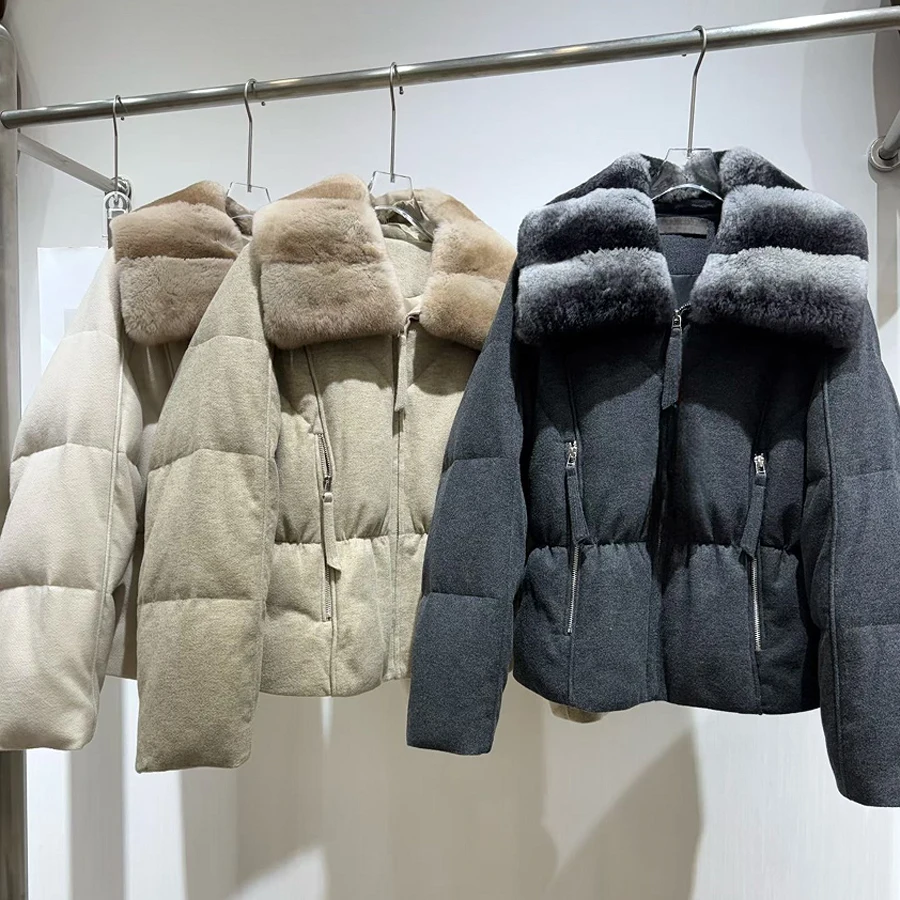 Women's Goose Down Jackets Sho - Wool Coat Peacoat recension och pris