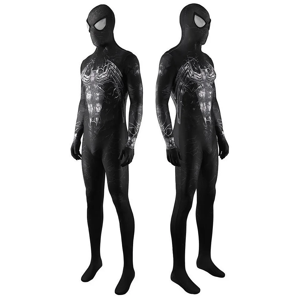 خارقة فينوم سبايدرمان تأثيري حلي دنة Zentai الدعاوى خارقة ارتداءها بذلة هالوين زي تأثيري الكبار الاطفال #3