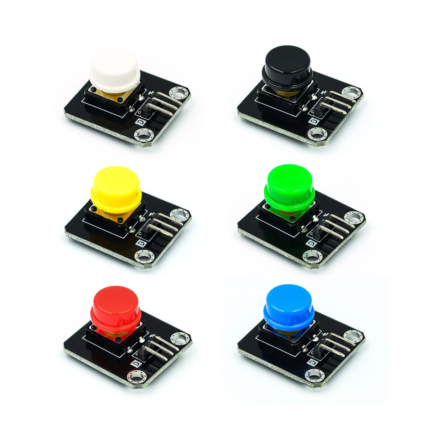 Electronic building blocks, button module, tact switch, large button, microswitch button