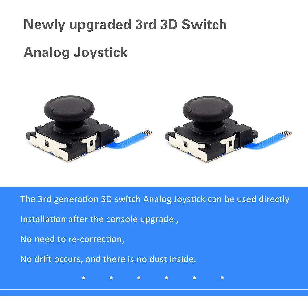 Replacement Joystick for Nintendo Switch Original 3D Joystick Analog Thumb Stick for Switch Lite Joycon Controller Repair Tool