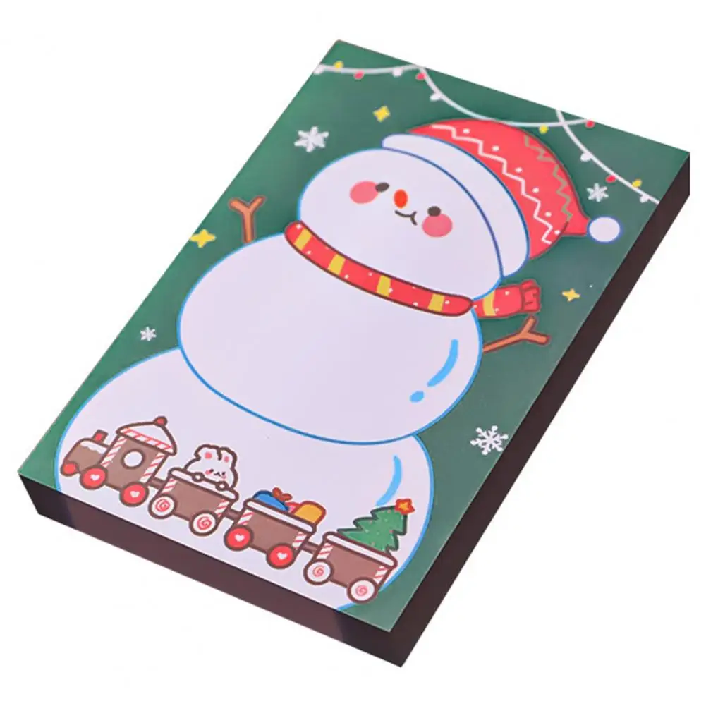 Sticky Note Christmas Pattern Cartoon Girls Self-adhesive Stationery Strong Stickiness Rectangular Sticky Note Pad