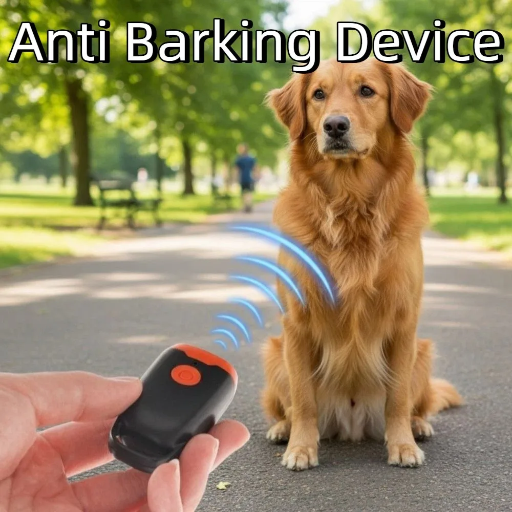 Smart Ultrasonic Dog Repeller Handheld LED Light Anti Barking Device Anti Bite Safe Dog Removal Device All Dog Breeds