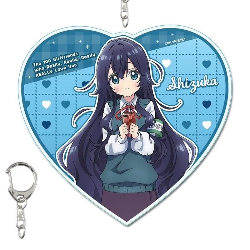 6CM Anime The 100 Girlfriends Who Really Love You Acrylic Keychain Hakari Hanazon Accessories Gifts Bear Maid ver. Bag Charm