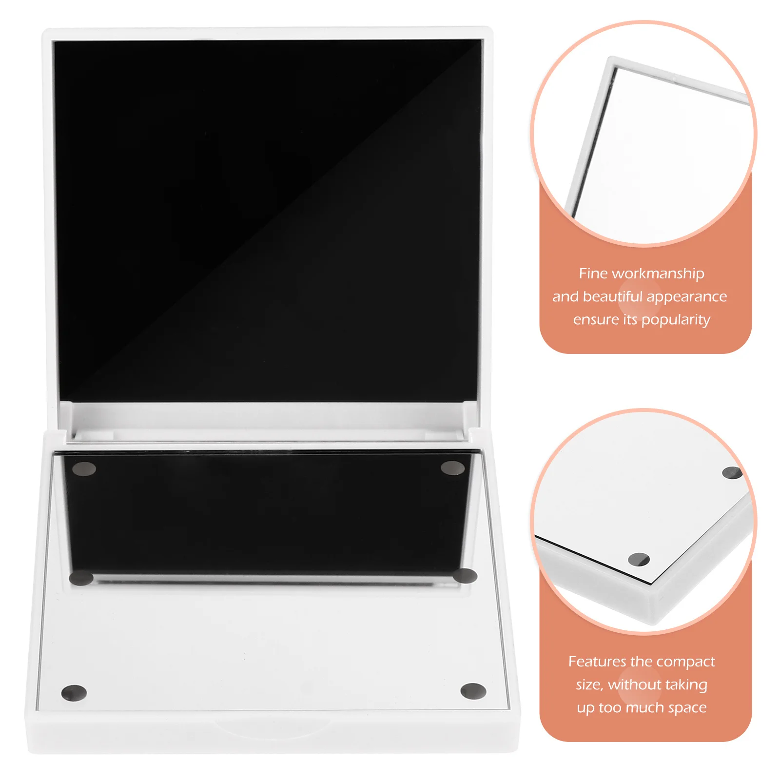 LED-make-upspiegel Draagbare compacte handspiegel Praktisch gebruik overal en overal Perfect cadeau voor vriendinnen