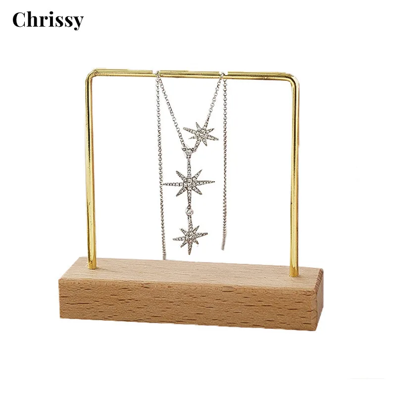 Jewelry Organizer Wooden Rack Bracelet Hanger Earring Holder Display Decoration Stand for Small Things Storage Items Exhibitor