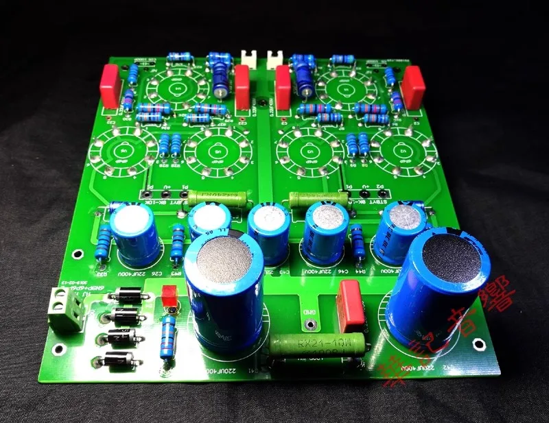 ステレオチューブアンプ,hifi,ベアボード,ppプッシュプル,PCB 12w 12w,hifi 6p6p 6n9p