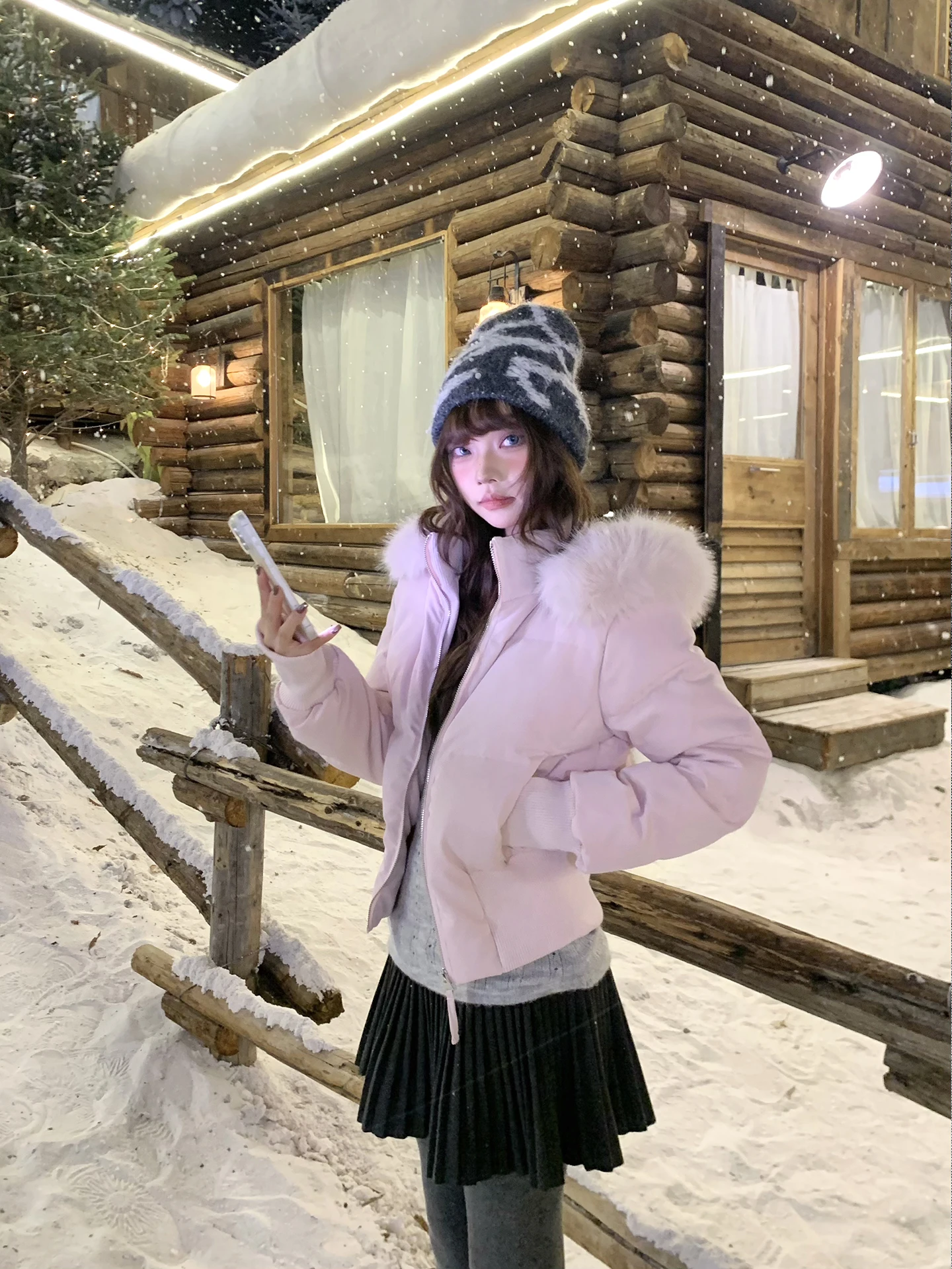 

AONW American Sle ort down Jaet Removable Fur Collar Hooded 90 White Du down Winter Slim Fit Waistcoat Outerwear