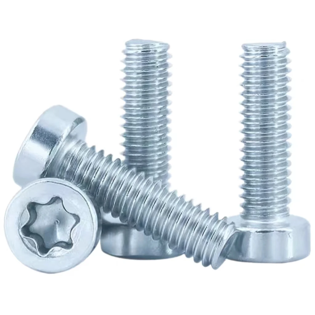 M3 Galvanized 8.8 Grade Plum Thin Head Cylindrical Head Screw GB2671 Anti-theft Screw Low Head Bolt ISO14580