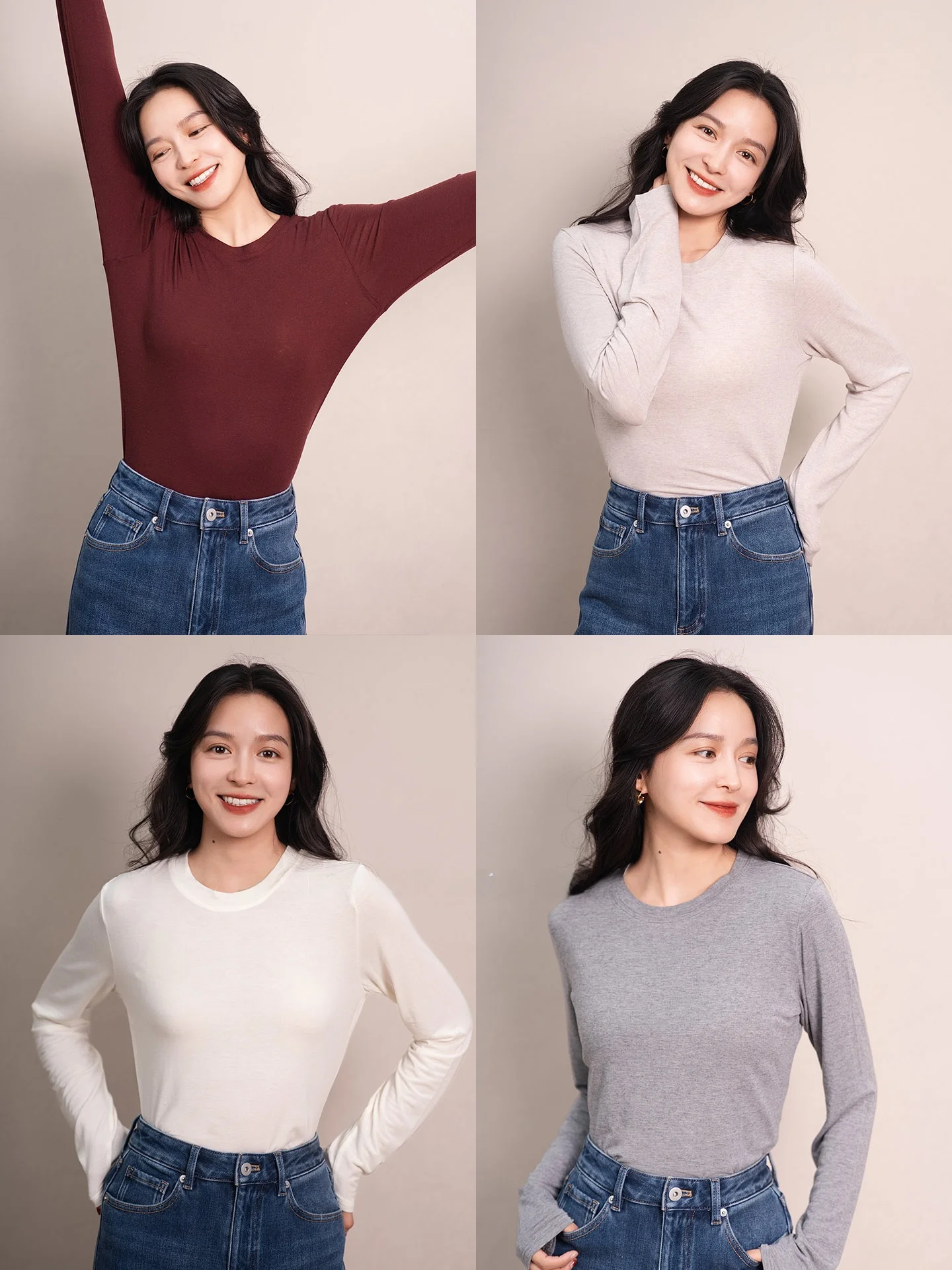 

Женская повседневная трикотажная футболка с длинным рукавом и круглым вырезом из базовой технологичной ткани с принтом слона и жирафа для отпуска