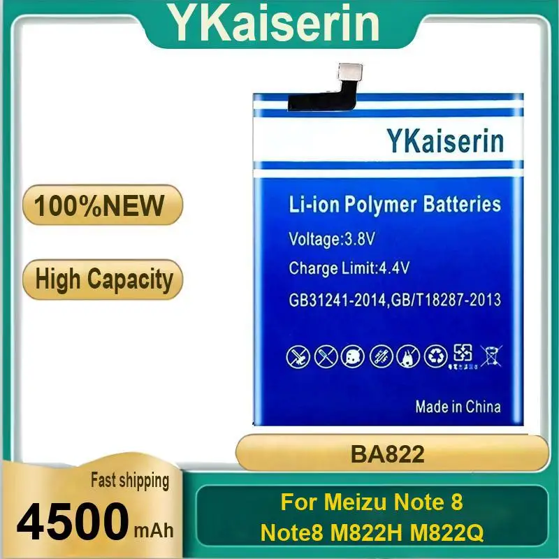 

Safe And Reliable High-Qualiy 4500Mah Mobile Phone Battery BA822 For Meizu Note 8 Note8 M822H M822Q