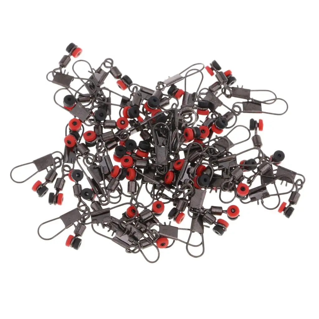 50 قطعة/المجموعة الصيد يدور المفاجئة برميل المتداول يدور الصيد موصلات عالية الجودة الدورية بمرونة