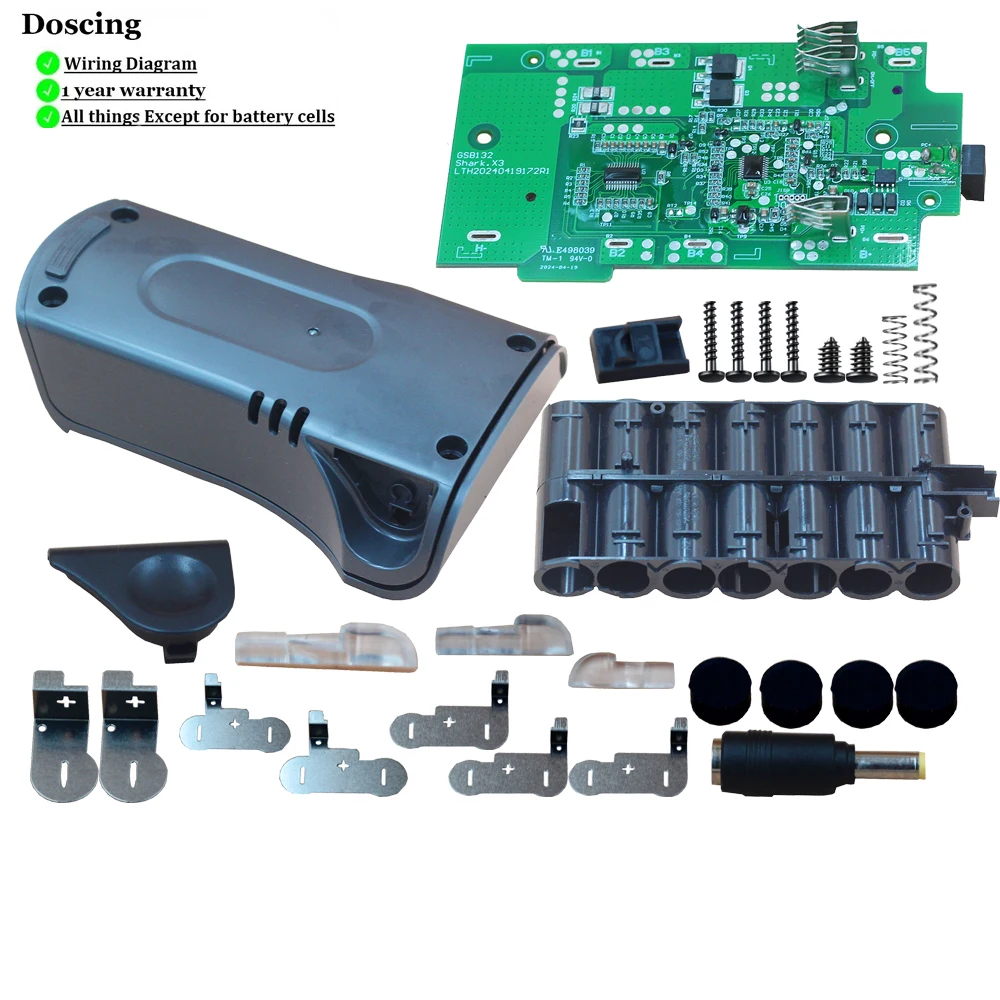 21.6V Vacuum Cleaner Battery Case PCB XSBT620 for Shark IZ162HB1 IZ162HNP IZ163H QZ163HQBI UZ345H QZ163HQSV QZ163HQPB QZ163HQLC