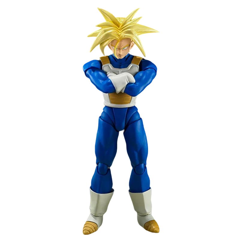 Bandai Genuine Dragon Ball Anime Figure SHF Super Saiyan TRUNKS Action Figure Toys for Children Gift ornamenti modello da collezione