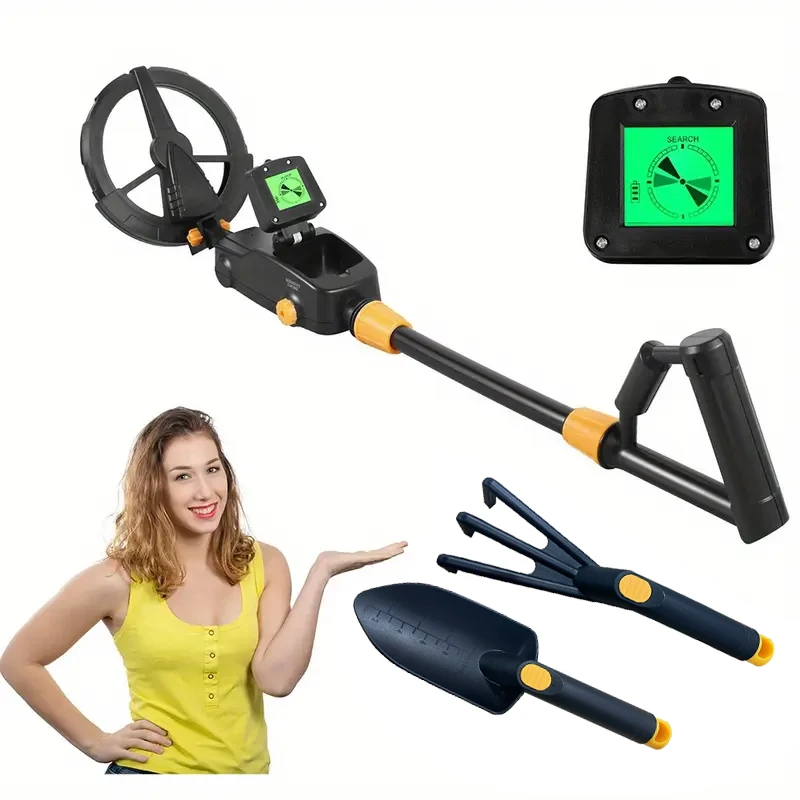 

Ergonomic handle for small palm, battery powered (not included) MD1008A Children's metal detector, accompanying growth