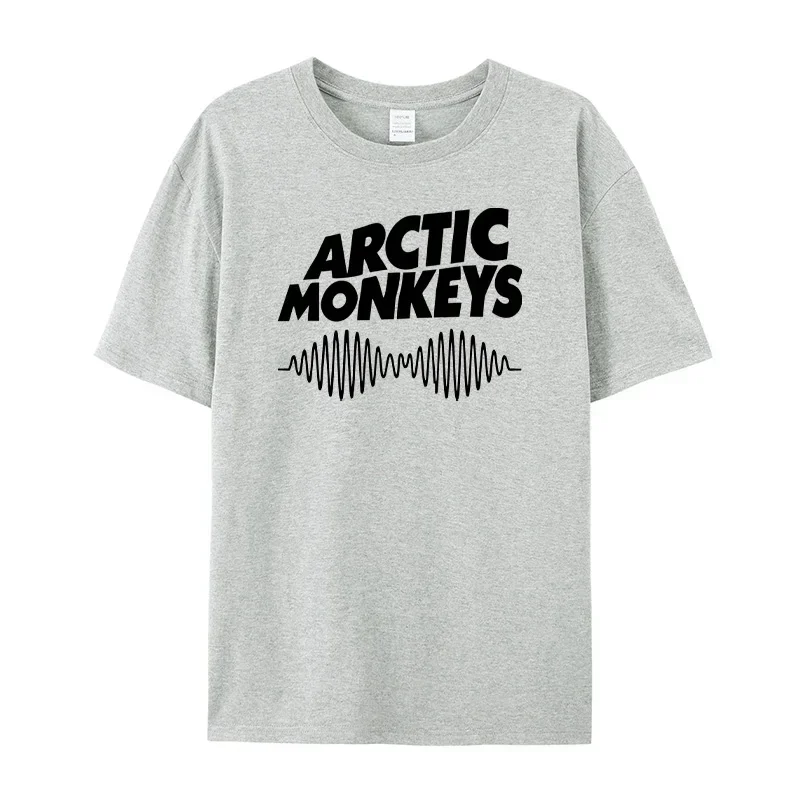 

new model Summer Men's Casual Fashion T-Shirt Rock Print Unisex Rper European Size Cotton Short Sve