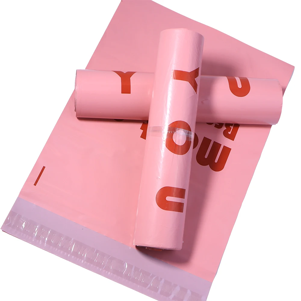 5pcs/lot Pink Packing Bag Thick Courier Bag Waterproof Durable Shopping Bag For Clothing Logistics Gift Packaging Mail Envelope