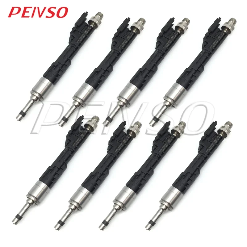 

PEIVSO 1/8pcs 13647645956 0261500186 62818 FJ640 Fuel Injector For BMW 550I 650I 750I M5 M6 X5 X6 4.4L Turbocharged 13647639994