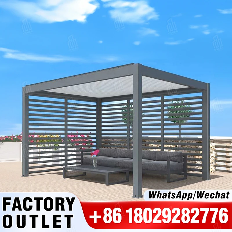 

Best Seller Swing Arm Canopy Awning PVC Pergola with Aluminum or Wood Frame Powder Coated Arbour or Arbors Easy Assembly