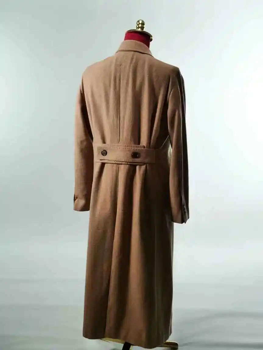 

Cashmere Men Suits 1 Piece Long Blazer Woolen Overcoat Winter Autumn Wedding Tuxedos Jacket Formal Office Prom King Coat