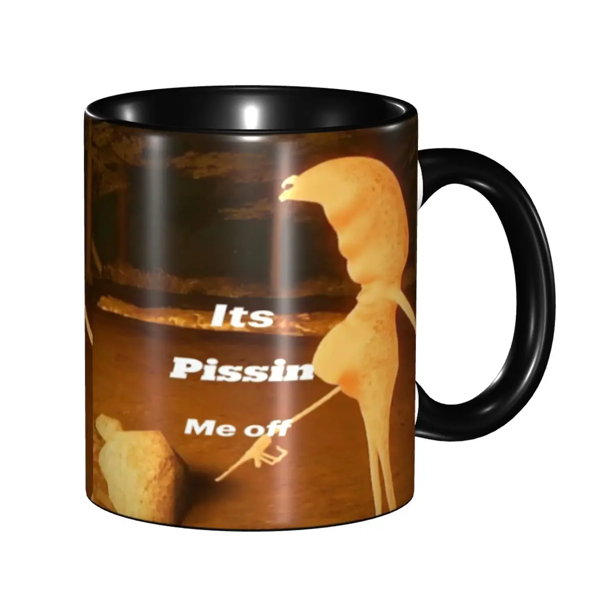 Marcus The Worm Robert Help Coffee Cup Kawaii Mug Gifts For Women Men