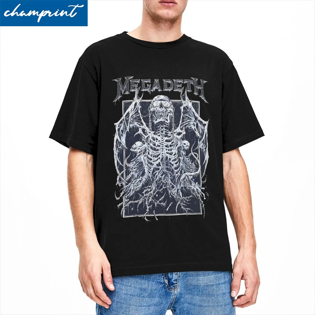 Rock Megadeths Band T-Shirt for Men Women Hip Hop Metal Pure Cotton Tees Round Neck Short Sleeve T Shirts Printing Clothing