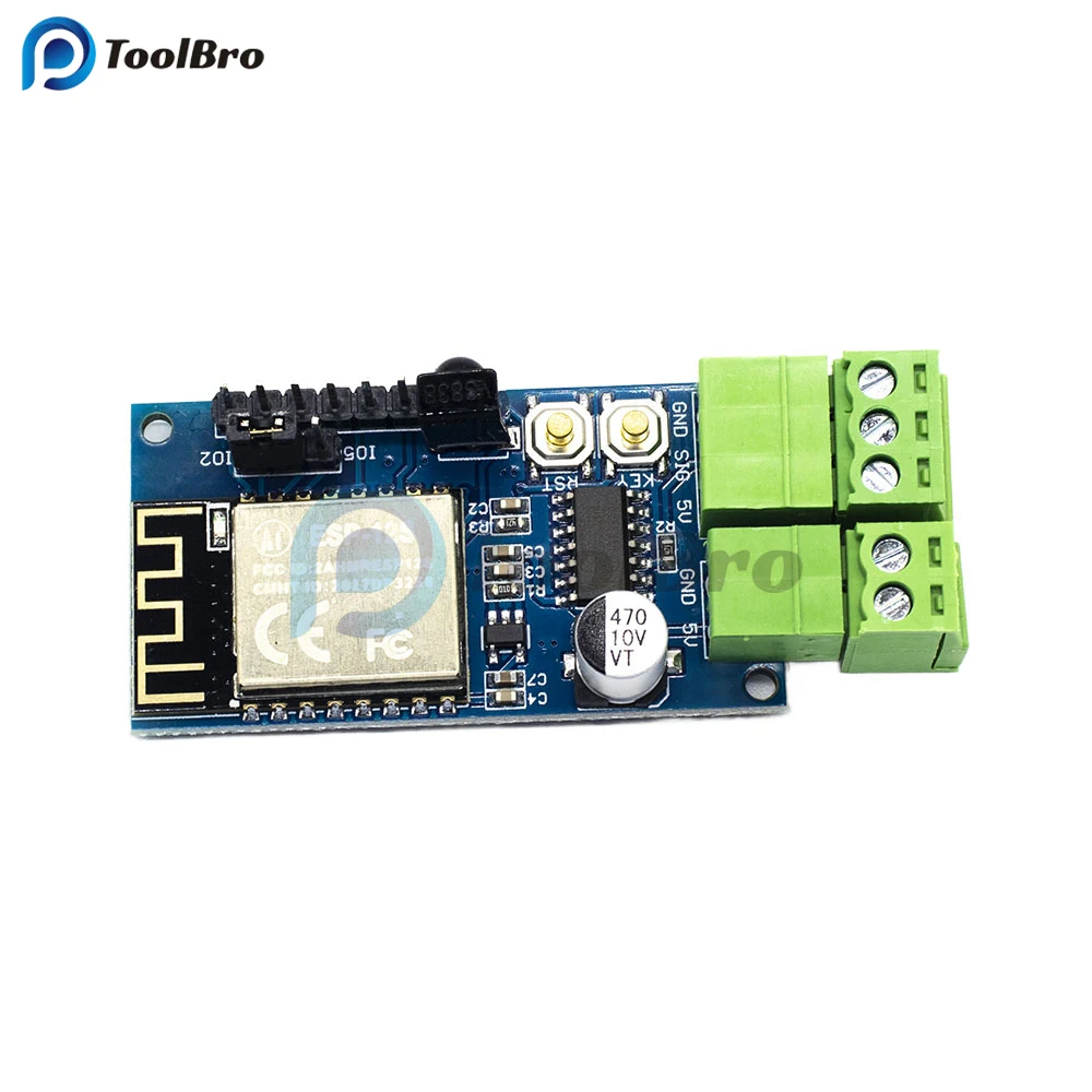 5V ESP8266 ESP-12S LED Light Wifi Dimming Controller WS2812 LED Strip Light Dimmer Control Switch with IR Infrared Receiver