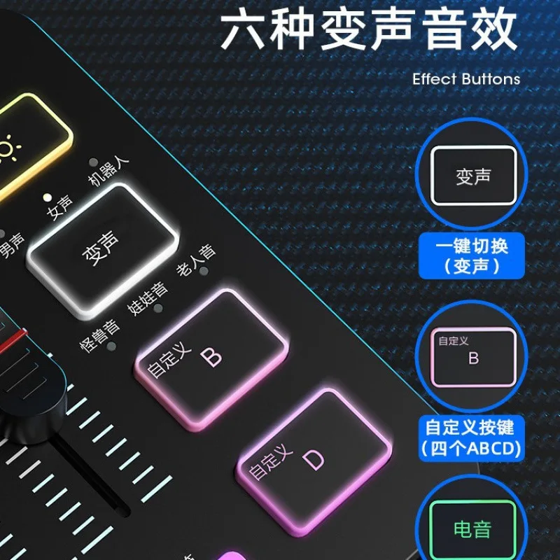 معدات غير Vandi fifine Game LIVE SC3 مجموعة كاملة من ميكروفون بطاقة الصوت الخارجية USB لسطح المكتب