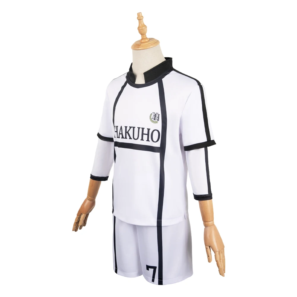 Nagi Seishiro Cosplay Anime Blue Lock Football Club Sportswear Costume Disguise for Men Women Tops Shorts Male Halloween Suit