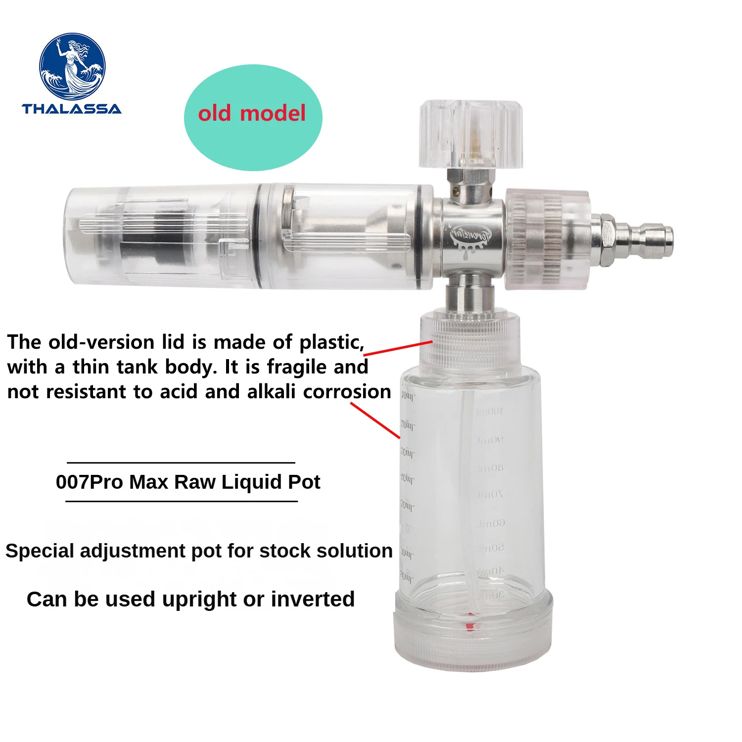 Foam Spray Gun Adjustable 100ml Acid Alkali Resistant Foam Cannon Pressure Washer Foam Sprayer Super Lightweight For Car Washing