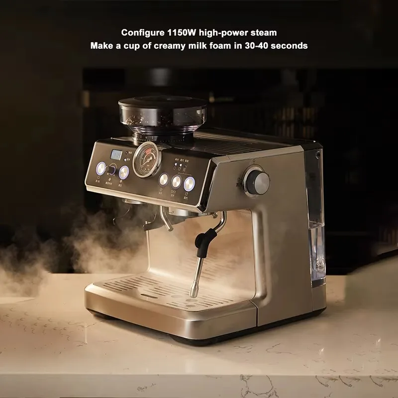 Wholesale Premium Quality Double Boiler Multi Function Coffee Maker Best Price Commercial Household Coffee Machine