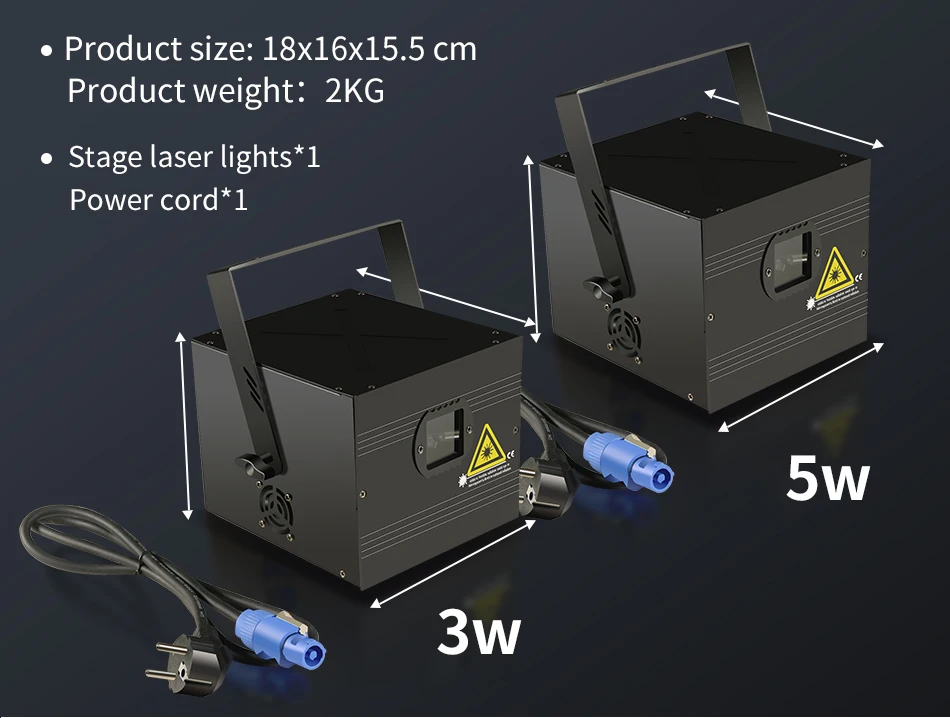 3D-Animation 3W 5W Laser-Lichtscanner DJ ILDA DMX Beam-Projektor Bar Club Disco Weihnachtsfeier Hochzeit Show-Licht – Detail 7