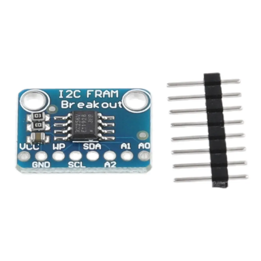 MB85RC256V FRAM Breakout Board Non-Volatile Memory IC Memory IC Tools I2C 32KB 2.7-5.5V for IoT Sensor Portable Wearable Device