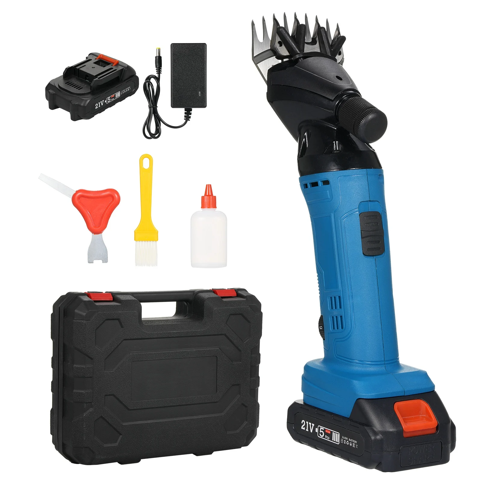 

Electric Sheep Shears, Animal Shearing Clippers, 6-Speed Adjustable, 9-Tooth Blade, Powerful & Quiet Motor for Sheep Goats