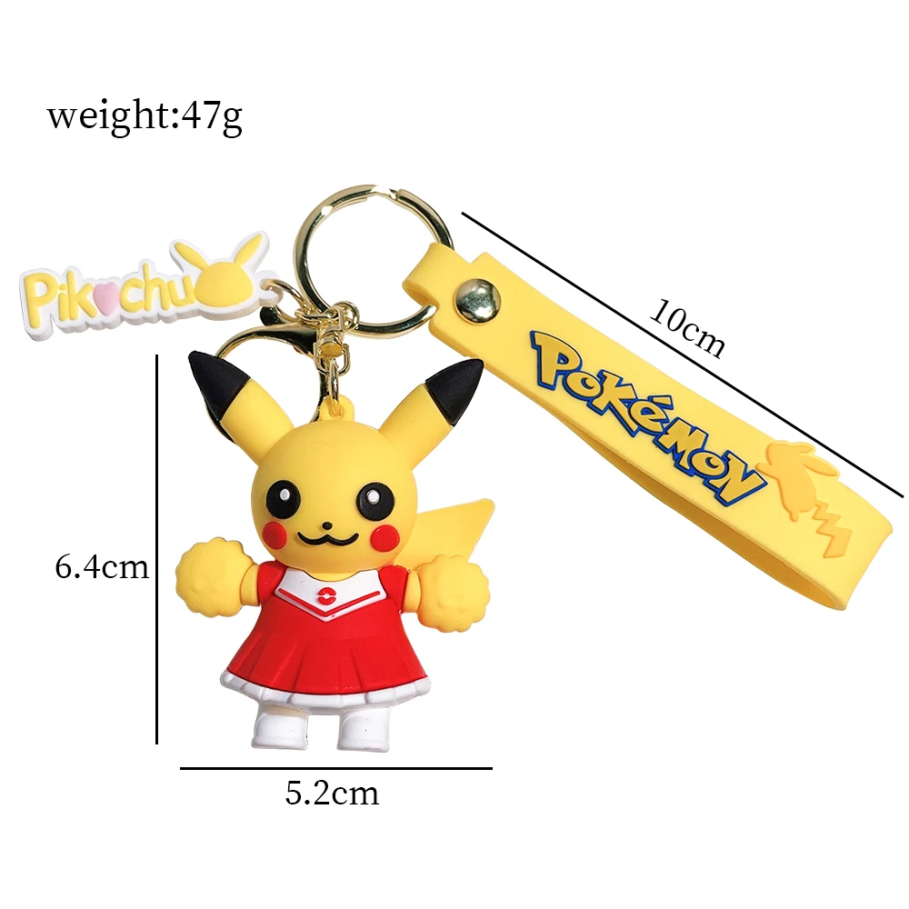 Pokemon portachiavi Anime figure Pikachu Cartoon portachiavi Charmander Psyduck Fashion Bag portachiavi ciondolo accessori giocattolo regalo per