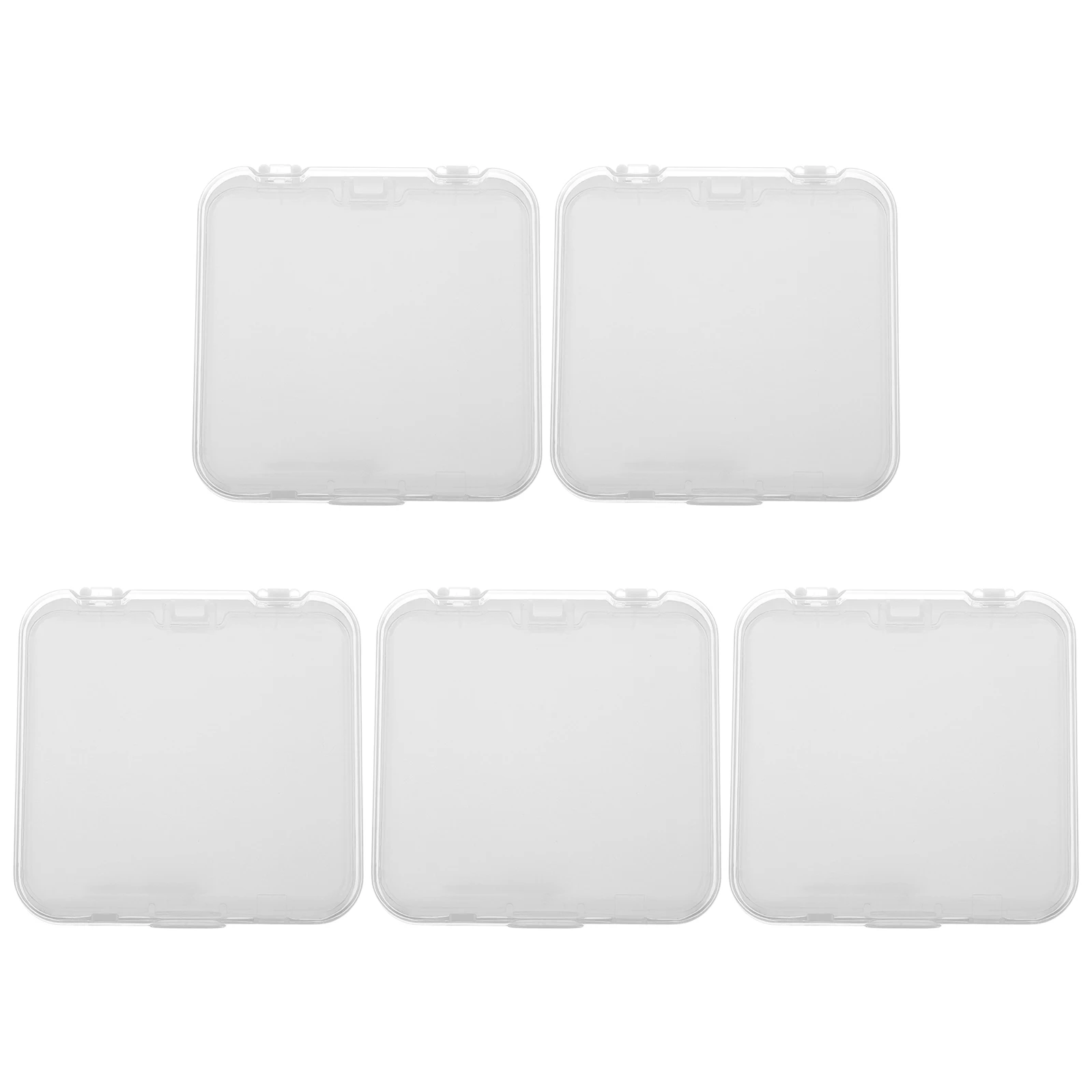 

5pcs Wearable Nail Storage Box Double Layered Organizer Display Case for Tools Fake Nails Portable Container Patch Holder