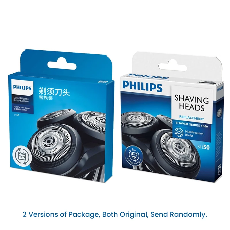 3Pcs Philips SH50/51 Replacement Shaving Heads Foil Cutter Sets for Philips S5000 Series S6000 Series Aquatouch Previous Model