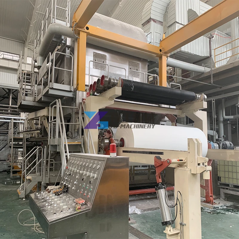 Waste Paper Wood Pulp 787mm Toilet Paper Making Machine Price Tissue Paper Machine Production Line