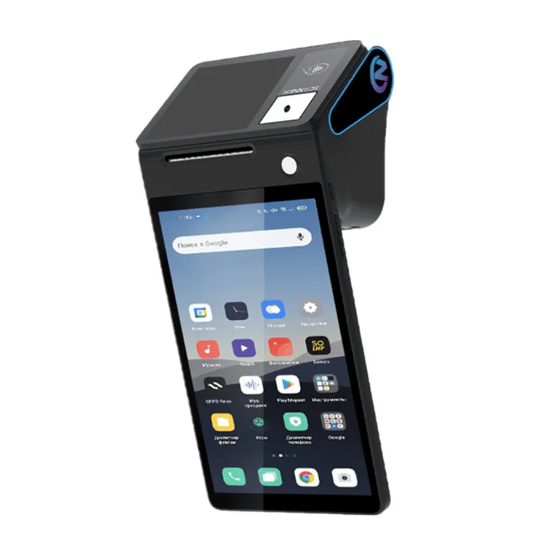 

4G Android 14 POS machine dual screen mobile payment cash register POS terminal with NFC barcode Scanner 58/80mm thermal printer