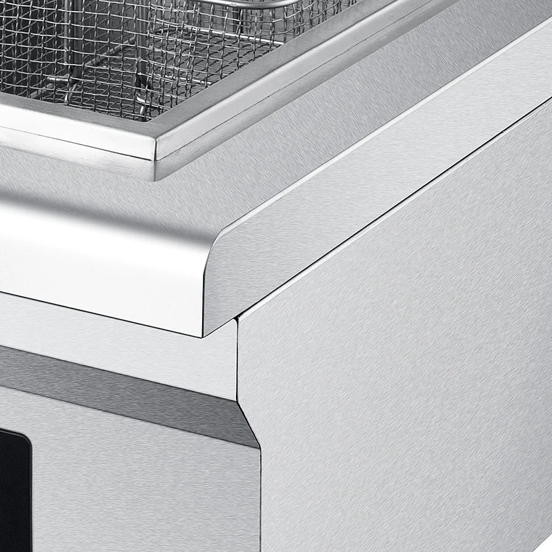 FryerCommercial Table Top Induction Deep Fryer Stainless Steel Induction Fryer With Timer And Adjustable Thermostat