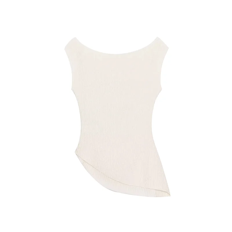 비대칭 라운드 네스벨 플리츠 텍스처 탑 여성 플러스 사이즈 패셔너블 캐주얼 여름 봄 가을 겨울 탑