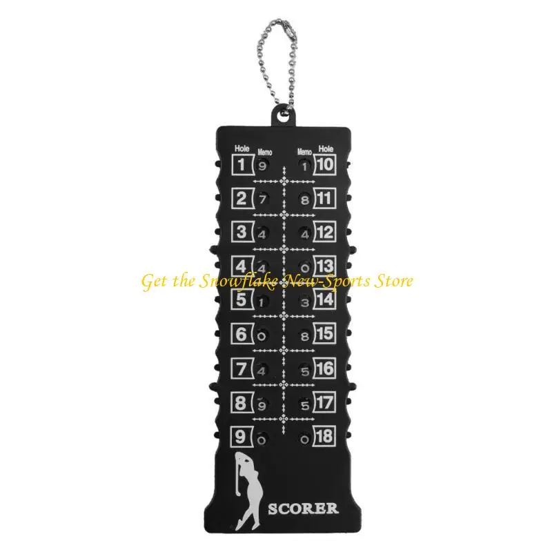 

E56D Handheld Keychain Golf Scorer Digits Rectangle Golf Count Shot Sport Clickers