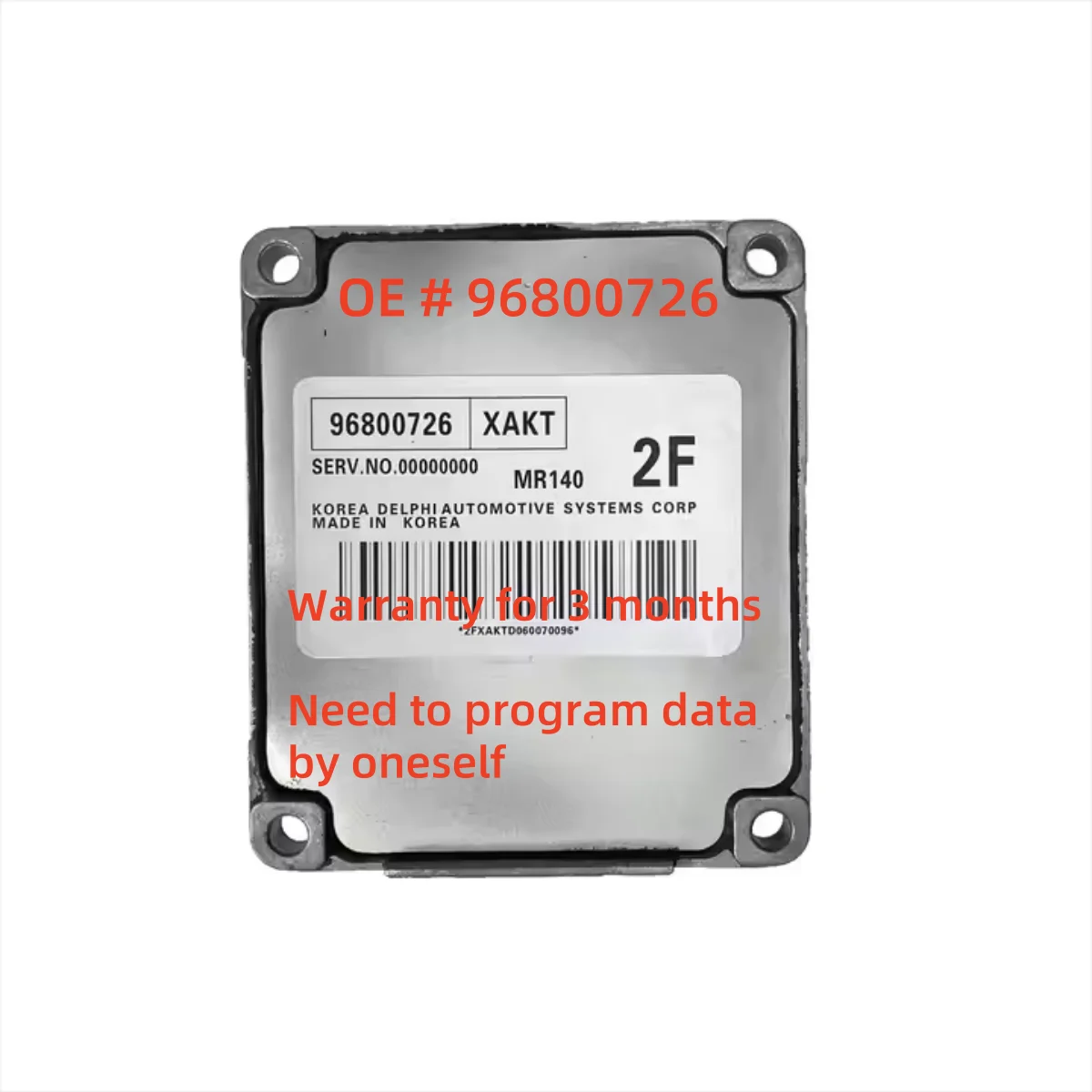 

High quality 96800726 XAKT 2F MR140 ECU ECM Electronic Control Module for Chevrolet aveo