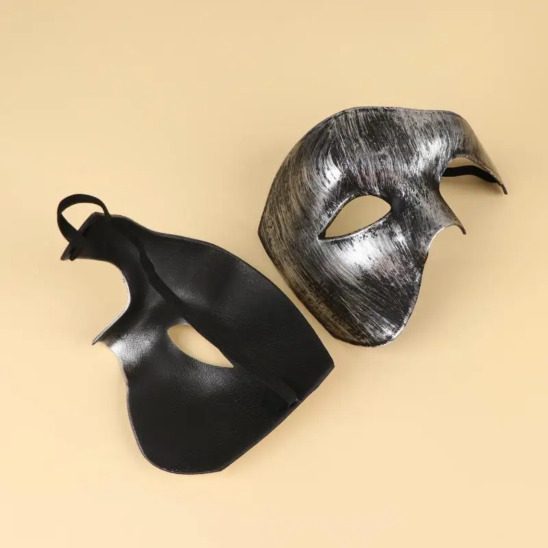 Phantom Cosplay Halbgesichtsmaske Hochwertig Leichtgewichtig Langlebig für Maskenball Karneval Themenveranstaltungen – Detail 5