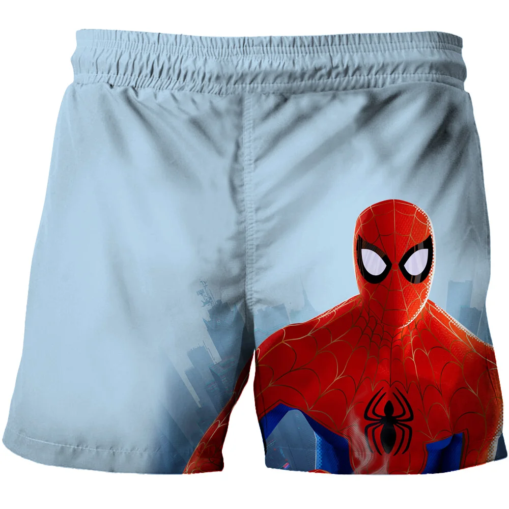 Kids' Shorts Captain America Spider-man Beach Shorts Boys Streetwear Casual Swimming Trunks Baby Girls Bottom Soft Quick Dry