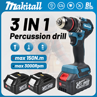 for Makita DDF487 Screwdriver Cordless Percussion Drill 18V Electric Variable Speed Brushless Impact Power Tools Power Drill