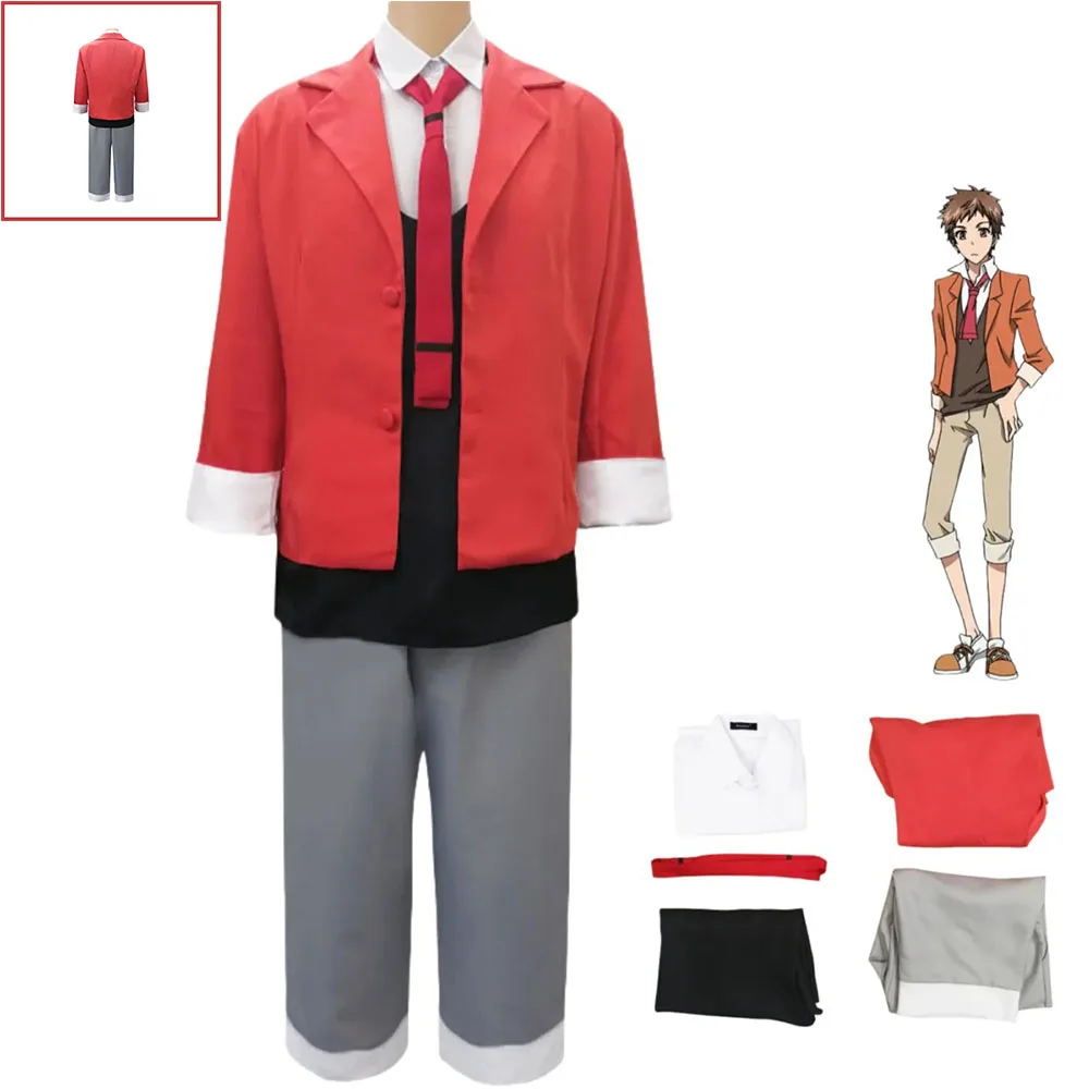 

Anime Servamp Shirota Mahiru Cosplay Costume Long Sleeves Coat Shirt Top Uniform Full Set Man Woman Halloween Carnival Suit