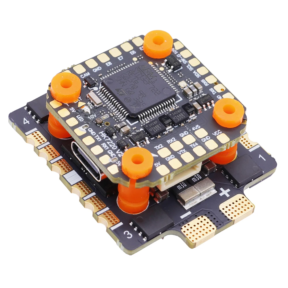 

HAKRC 65A miniF7 Stack Equipped With BLHeli-32 65A 4-in-1 ESC F722 Flight Control Compatible With DJI O3 Air Unit