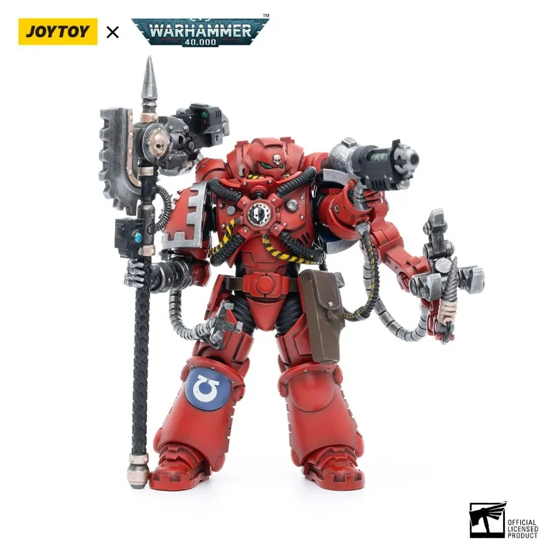 JOYTOY Warhammer 40K 1/18 Action Figure Ultramarines Primaris Techmarine Anime Militair Model Decor Collectible Desktop Ornament