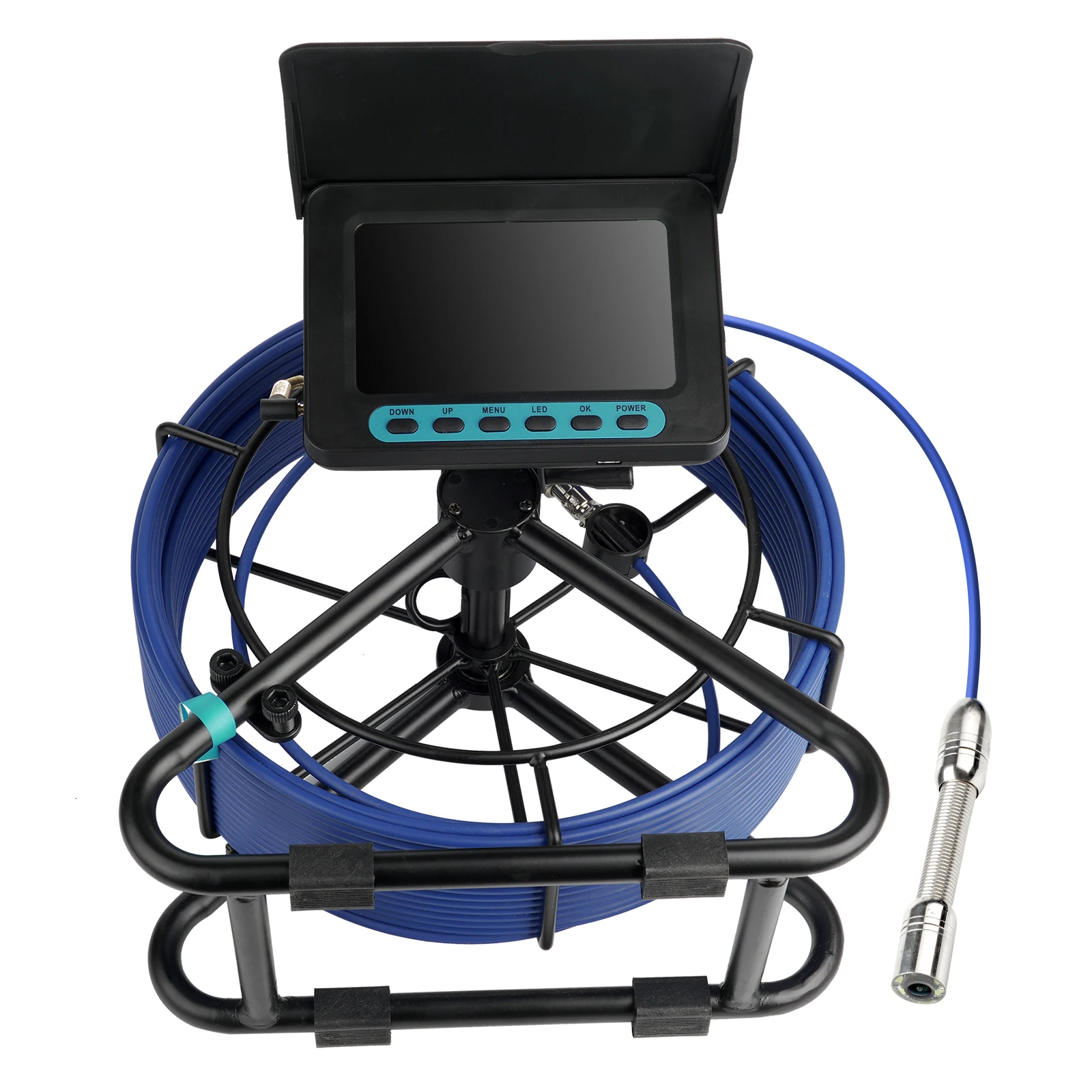 Drain Sewer Pipeline Industrial Endoscope 1080p Pipeline Inspection Camera 5 Inch LCD Monitor Pipe Wall Sewer Inspection  Camera