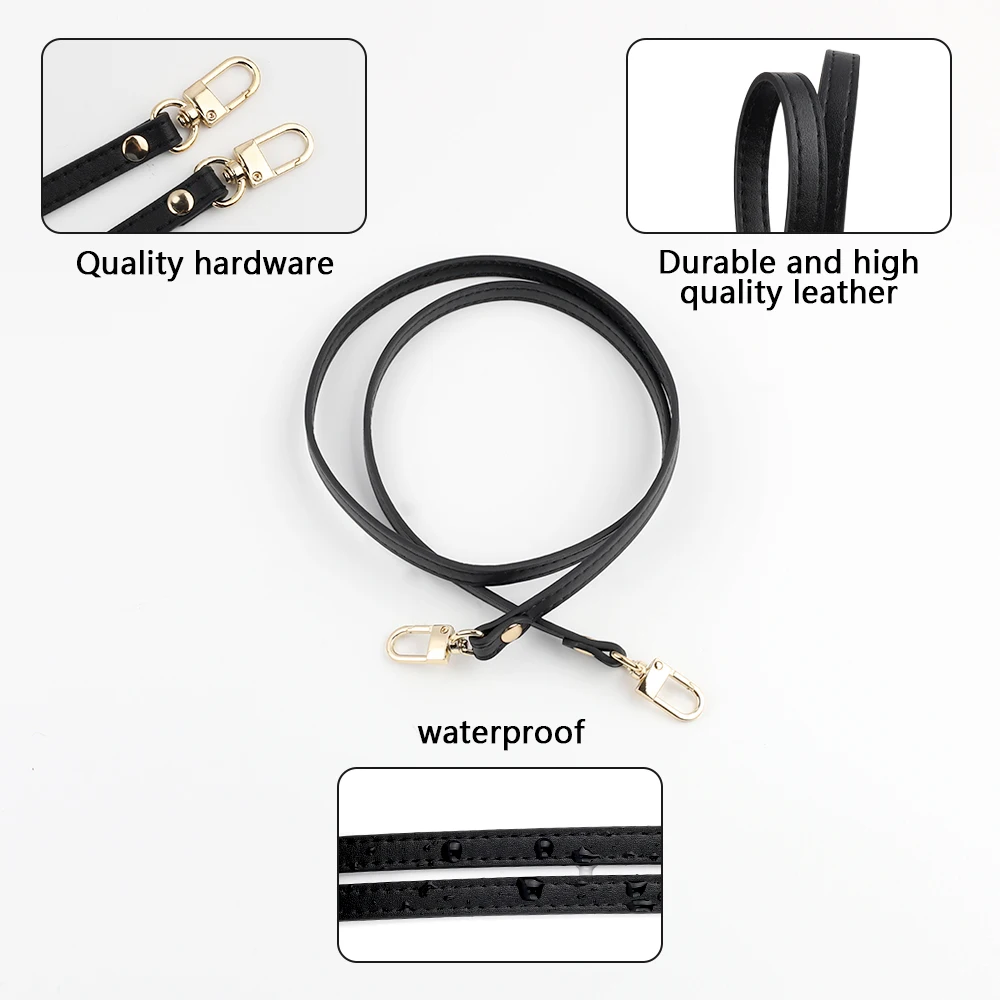 100cm 110cm Cowhide Genuine Leather Replacement Shoulder Bag Strap for Crossbody Shoulder Strap Black Brown Tan Bag Accessories